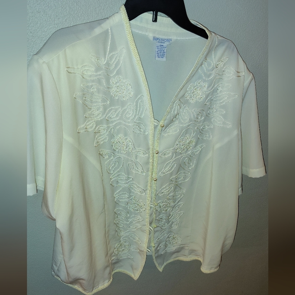 Vintage Ship'N Shore embroidered shirt size 26